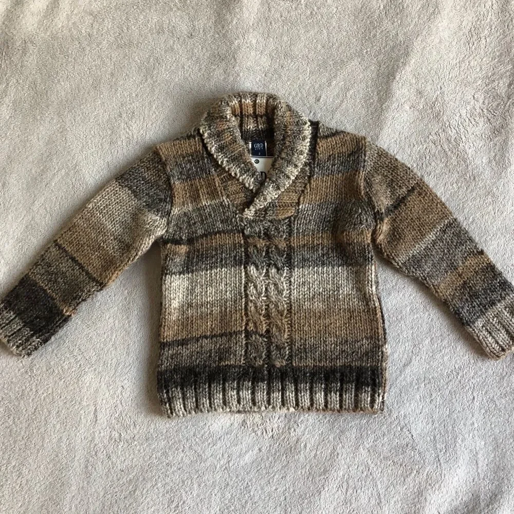 NWT Girandola Kids Acrylic/Wool Shawl collar sweater